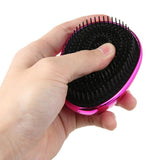 Maxbell Soft Pins Wet Dry Detangling Hairbrush Anti-static Comb for Women Silver