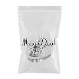 Maxbell Soft Pins Wet Dry Detangling Hairbrush Anti-static Comb for Women Silver