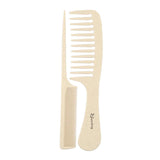 Maxbell Barber Hairdressing Comb Wide Tooth Detangling Rat Tail Sectioning Comb Yellow