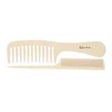 Maxbell Barber Hairdressing Comb Wide Tooth Detangling Rat Tail Sectioning Comb Yellow