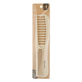 Maxbell Barber Hairdressing Comb Wide Tooth Detangling Rat Tail Sectioning Comb Yellow