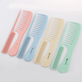 Maxbell Barber Hairdressing Comb Wide Tooth Detangling Rat Tail Sectioning Comb Yellow