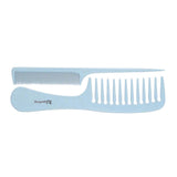 Maxbell Barber Hairdressing Comb Wide Tooth Detangling Rat Tail Sectioning Comb Blue