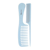 Maxbell Barber Hairdressing Comb Wide Tooth Detangling Rat Tail Sectioning Comb Blue