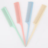 Maxbell Barber Hairdressing Comb Wide Tooth Detangling Rat Tail Sectioning Comb Blue