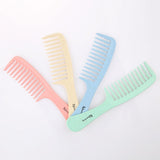 Maxbell Barber Hairdressing Comb Wide Tooth Detangling Rat Tail Sectioning Comb Blue