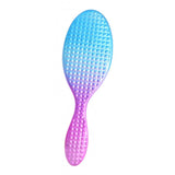 Maxbell Oval Rubber Paddle Brush Massage Cushioned Hairbrush Hair Detangler Comb Blue