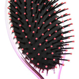 Maxbell Oval Rubber Paddle Brush Massage Cushioned Hairbrush Hair Detangler Comb Blue