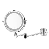 7'' Lighted Wall Mounted 1X/3X Magnified Makeup Mirror Swivel Vanity Mirror