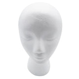 Maxbell Lightweight Foam Mannequin Head Model Hat Wig Glasses Display Stand White 01