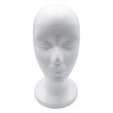 Maxbell Lightweight Foam Mannequin Head Model Hat Wig Glasses Display Stand White 04