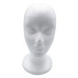 Maxbell Lightweight Foam Mannequin Head Model Hat Wig Glasses Display Stand White 04