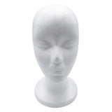 Maxbell Lightweight Foam Mannequin Head Model Hat Wig Glasses Display Stand White 04