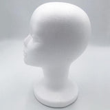 Maxbell Lightweight Foam Mannequin Head Model Hat Wig Glasses Display Stand White 04