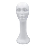 Lightweight Foam Mannequin Head Model Hat Wig Glasses Display Stand White 06