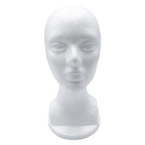 Lightweight Foam Mannequin Head Model Hat Wig Glasses Display Stand White 07