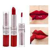 Maxbell Waterproof Matte Velvet Lipstick 2-in-1 Long Wearing Lip Gloss Lip Stick 3