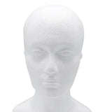 Maxbell Lightweight Foam Male Mannequin Head Hat Wig Glasses Display Stand White 01