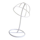 Maxbell 12'' Metal Wigs Holder Stand Caps Hanger Hats Display Holder Rack White