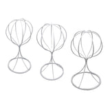 Maxbell Balloon Shape Tabletop Decorative Metal Wig Hat Caps Holder Display Stand 32cm