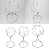 Maxbell Balloon Shape Tabletop Decorative Metal Wig Hat Caps Holder Display Stand 32cm