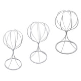 Maxbell Balloon Shape Tabletop Decorative Metal Wig Hat Caps Holder Display Stand 32cm