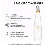 Maxbell Electric Blackhead Remover Acne Comedo Vacuum Extractor w/ 3x Suction Head