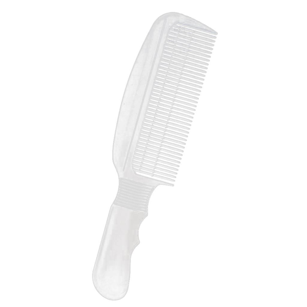 Maxbell PVC Hair Cutting Flat Top Clipper Comb Fine Tooth Detangling Comb Clear - Aladdin Shoppers