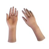 Silicone Womens Mannequin Fake Hands Jewelry Bangles Ring Display Hand Model