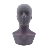 Maxbell Male Foam Mannequin Head Hat Cap Wig Display Stand Manikin Model 21'' Gray - Aladdin Shoppers