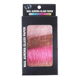 Glittering Shimmer Nail Art Tips Decoration Mesh Line Silk Thread Charms Pink