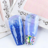 Luminous Nail Art Stickers Mesh Manicure Tips Decoration Decals Charms 01