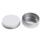 Aluminum Tin Storage Pot Candle Salves Containers Screw Lids 100g 8.5x2.8cm