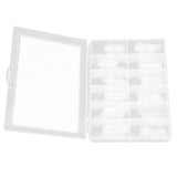 120Pcs Clear Nail Forms Mold Acrylic UV Gel False Tips Full Cover w/Scale 04