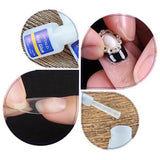 3 Bottles 10g Nail Glue for Professional Fake Nail Art & Design