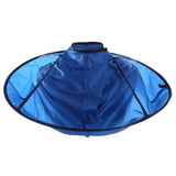 Pro Hair Cutting Cape Hair Catcher Hairdressing Umbrella Cloak Kit Blue