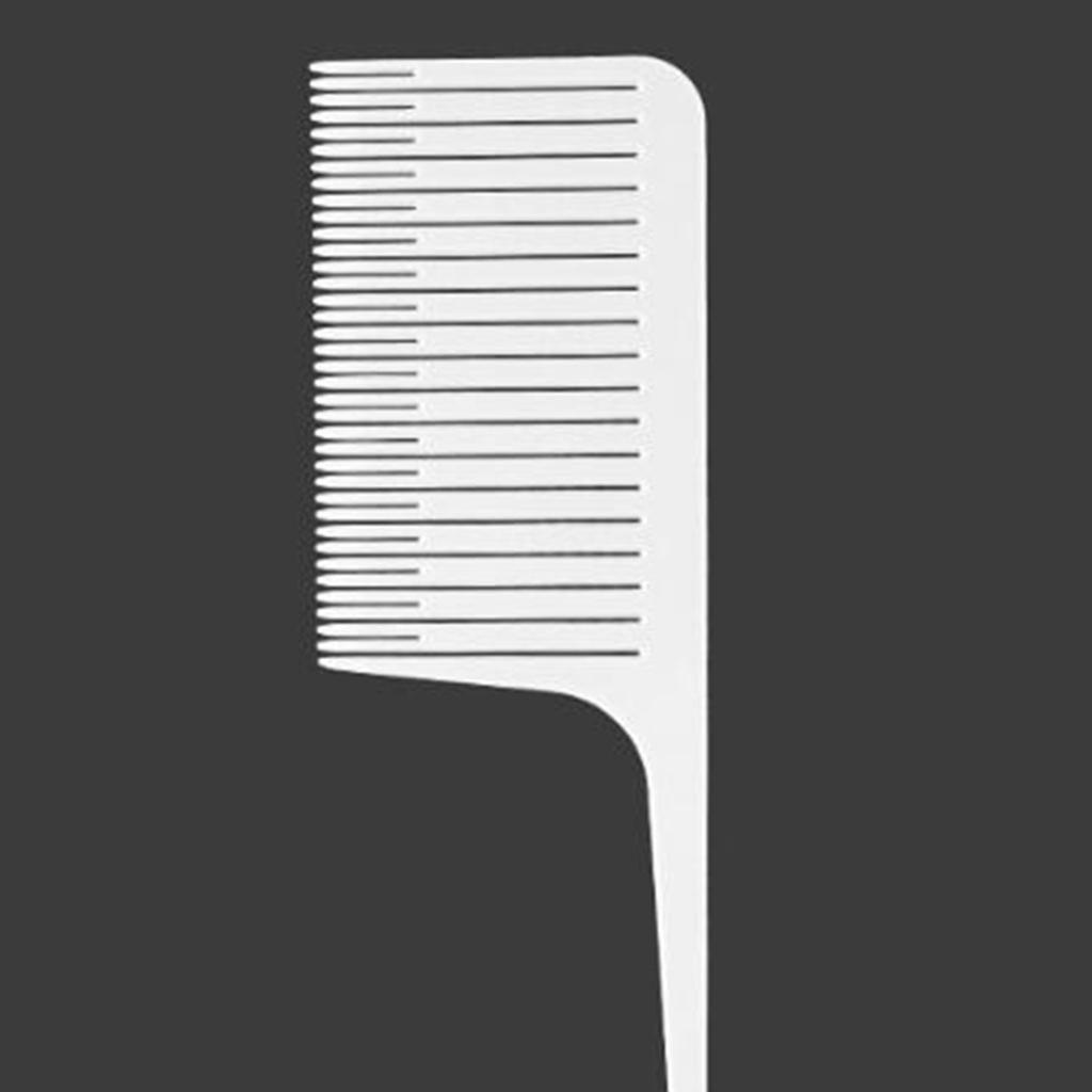 Professional Weaving Highlighting Foiling Hair Comb White