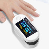 Fingertip Pulse Oximeter Blood Oxygen Sensor SpO2 Monitor Heart Rate White