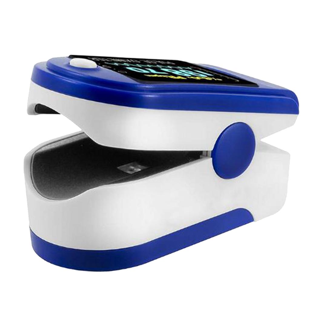 Finger Tip Pulse Oximeter Blood Oxygen meter SpO2 Heart Rate Monitors Blue