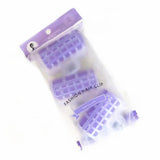 Magic Rollers Cling Stick Hair Curler Curls Wave Styling Salon Tool Purple