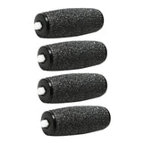 4pcs Replace Roller Heads for Electric Callus Remover Foot Care Black