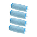 4pcs Replace Roller Heads for Electric Callus Remover Foot Care Light Blue
