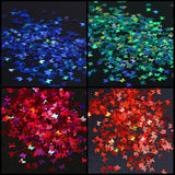 12 Color Nail Art Glitter Butterfly Paillette Foils Flakes Nail Decoration