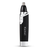 KEMEI Portable Mens Nasal Nose Hair Trimmer Rinse Clean KM-6512 Nasal Shaver