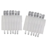 10Pcs Hairdressing Salon Sectioning Clips Clamps Hair Styling Grip White