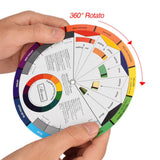 Color Mixing Guide Wheel for Makeup Tattoo Nail Art Pigment Blending Chart B