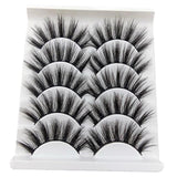 Maxbell 5 Pairs 3D Long Messy Cross False Eyelashes for Lash Extension Natural E - Aladdin Shoppers