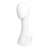 Female Abstract Manikin Mannequin Head For Merchandise Earrings Scarfs White
