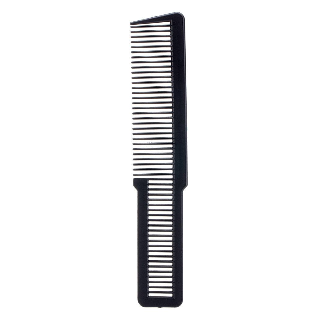 Barber Comb Flat Top Clipper Comb - Small 8 Long - Clipper Comb Black"