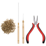 Maxbell 500x Micro Link Rings Beads Plier Hook Pulling Needle Tools  7